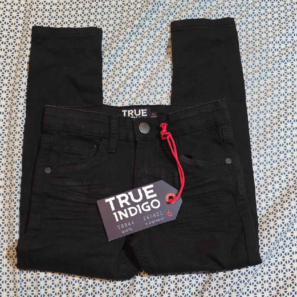 🎉5/$20 True Indigo Kids Black Jeans